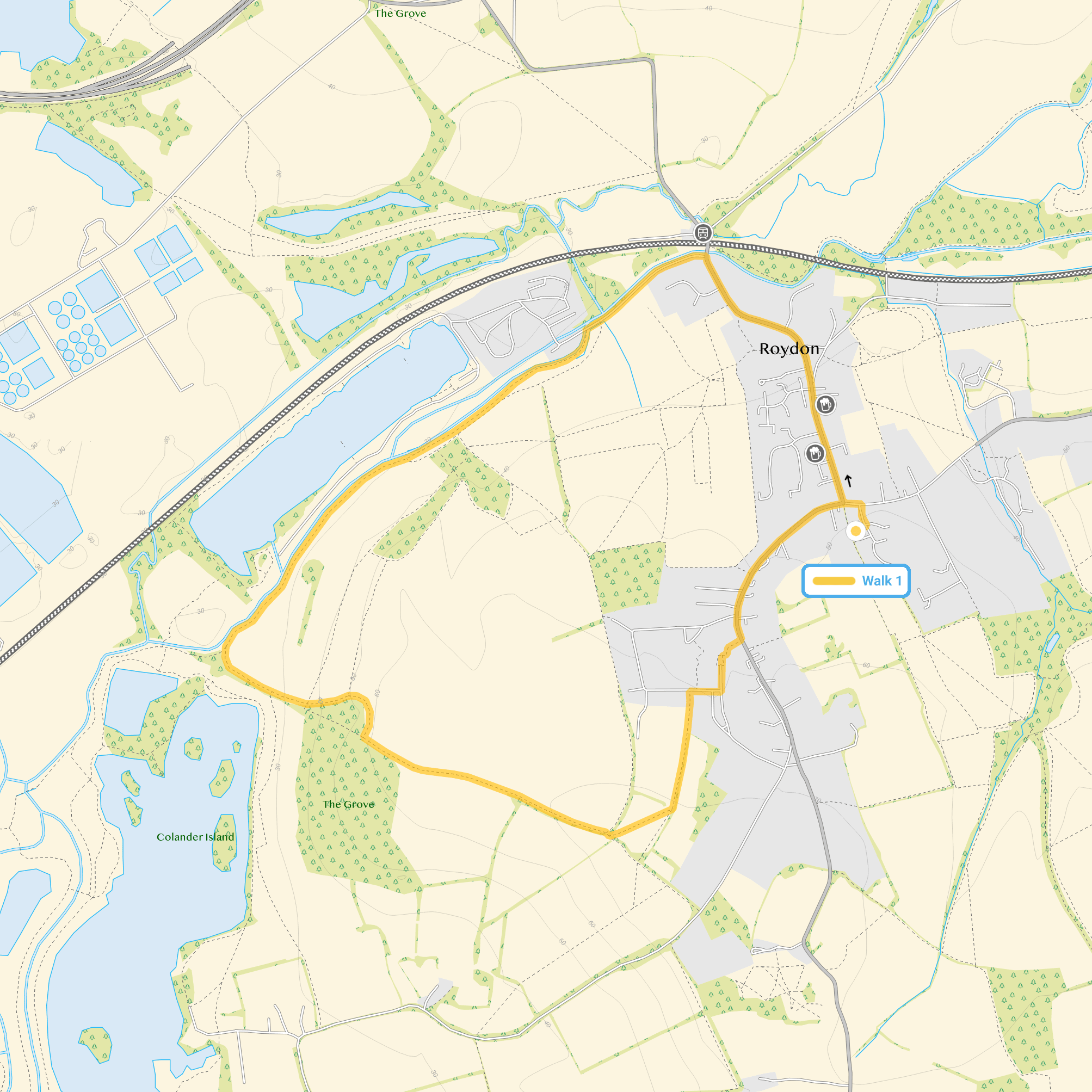 Walking Route Map
