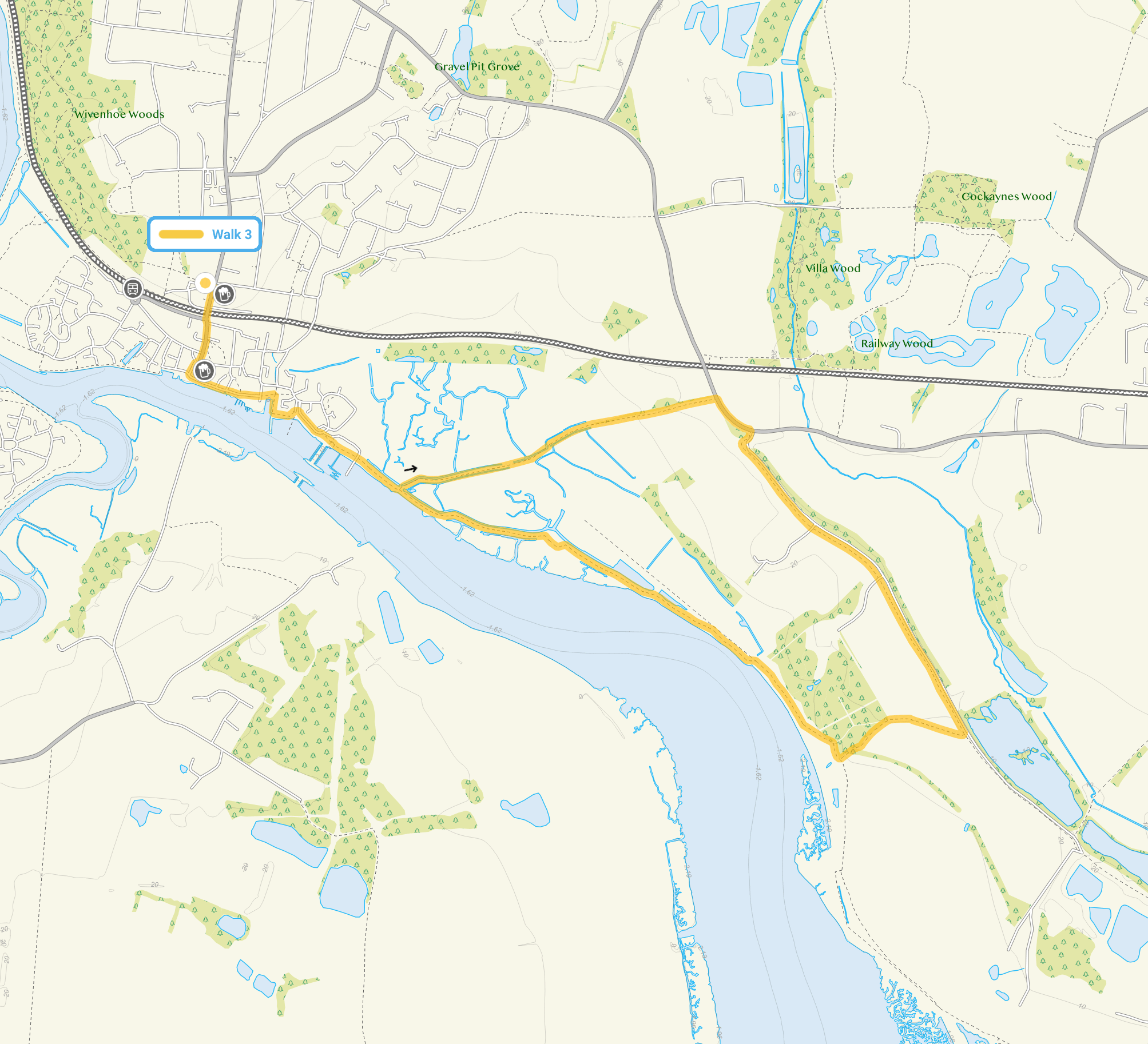 Wivenhoe Walk And Route Map Local Walks wivenhoe-walk-and-route-map-local-walks